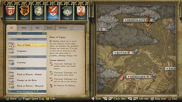 Kingdom come deliverance console command reset questions and answers