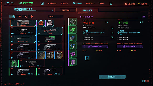 Cyberpunk 2077 Crafting  Perks  Upgrades  Blueprints  and Materials   Cyberpunk 2077 - 65