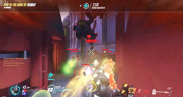 Overwatch streamer s Reinhardt charges through five enemies and runs off the map Overwatch - 39