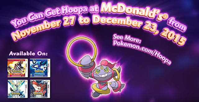 Pokemon Toys at McDonald s this November  featuring Mythical Pokemon Hoopa - 86