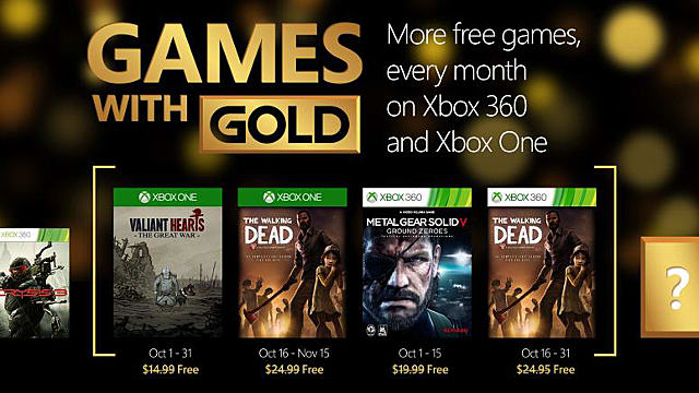 october xbox gold games