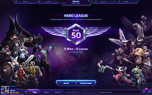 heroes of the storm game size