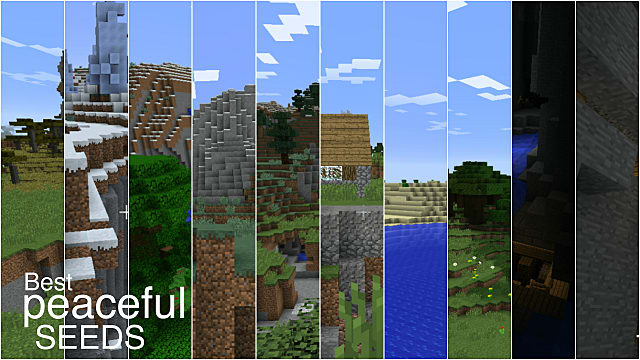 The Best Seeds For A Peaceful Minecraft Experience With Lots Of Resources Minecraft