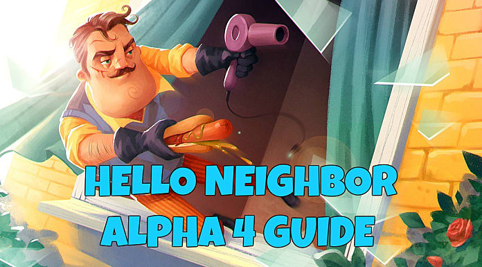 red key hello neighbor alpha 4
