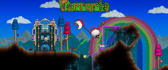 5 Must Have Items In Terraria Terraria Sparkles scatter from behind the unicorn as it runs. 5 must have items in terraria terraria