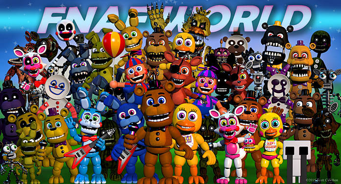 scott cawthon fnaf world update 2 gameplay