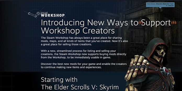 steam workshop skyrim mods