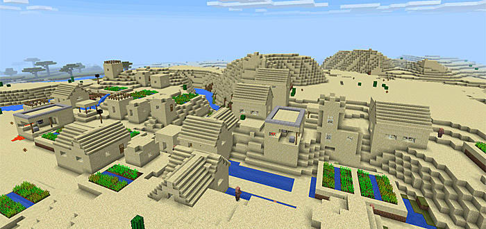 sand village clock tower minecraft