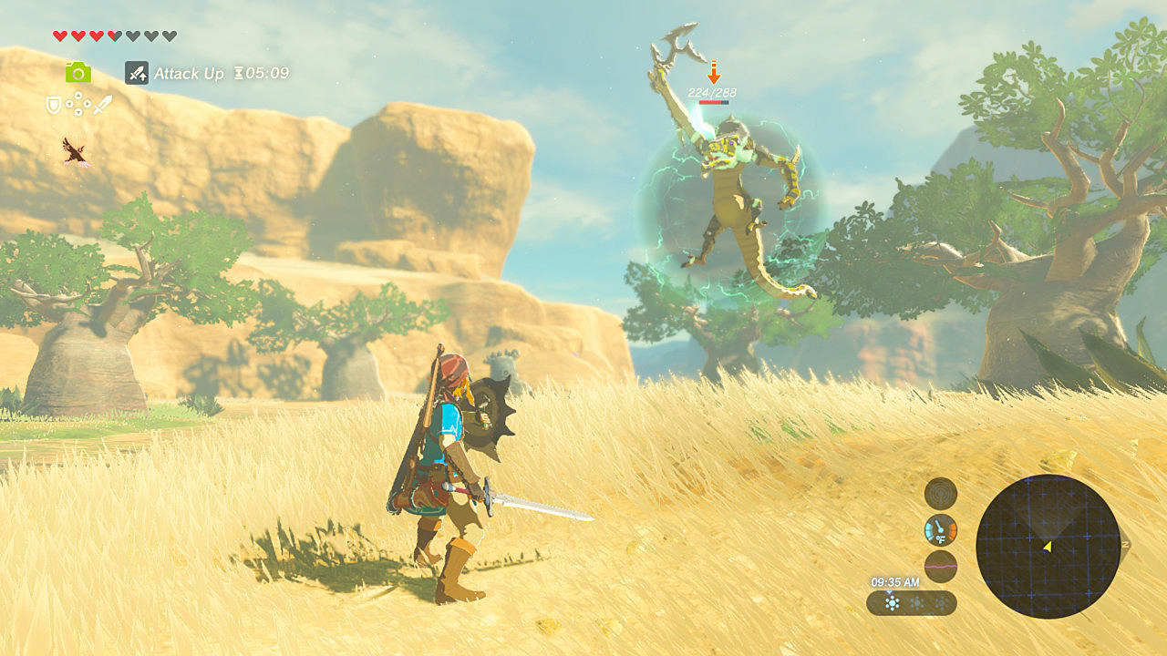 breath of wild weapons