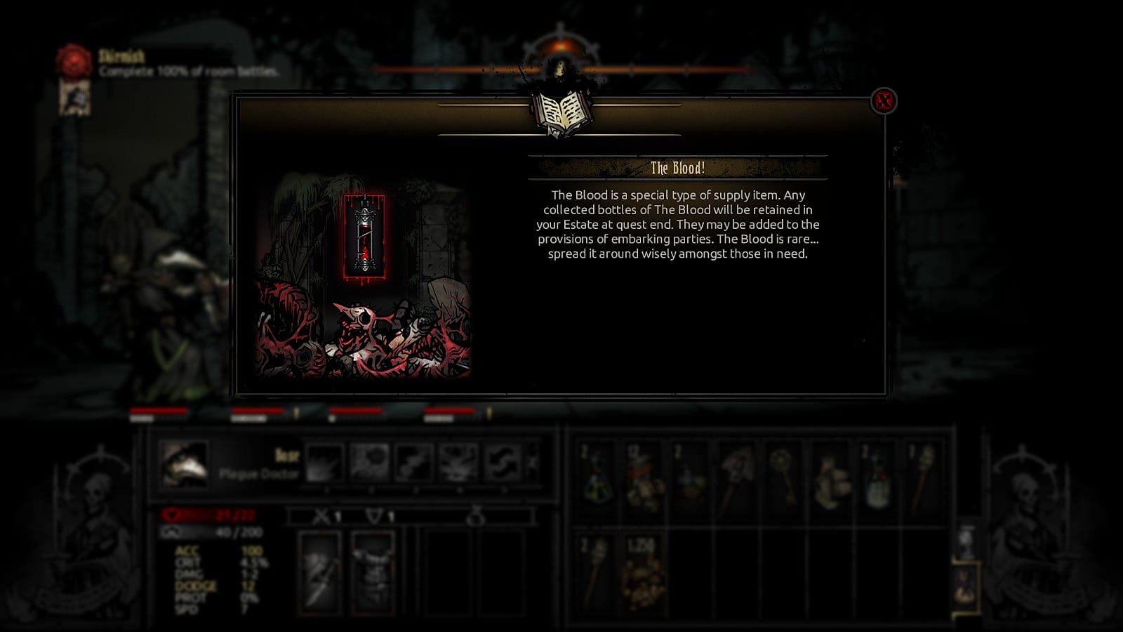 darkest dungeon chances of getting a virtue