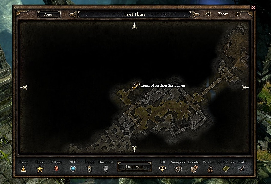 grim dawn map of port v