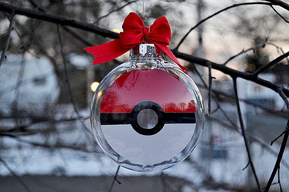 Pokemon Christmas Ornaments Diy Pokeball Christmas Ornaments Pokemon Go