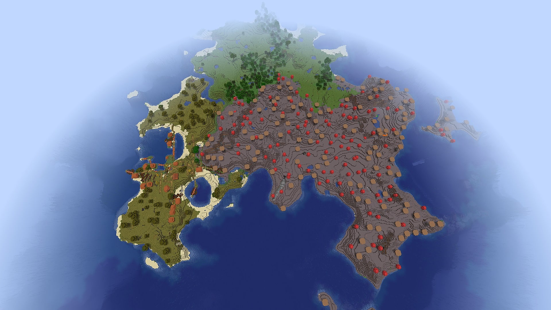 Карта биомов по сиду