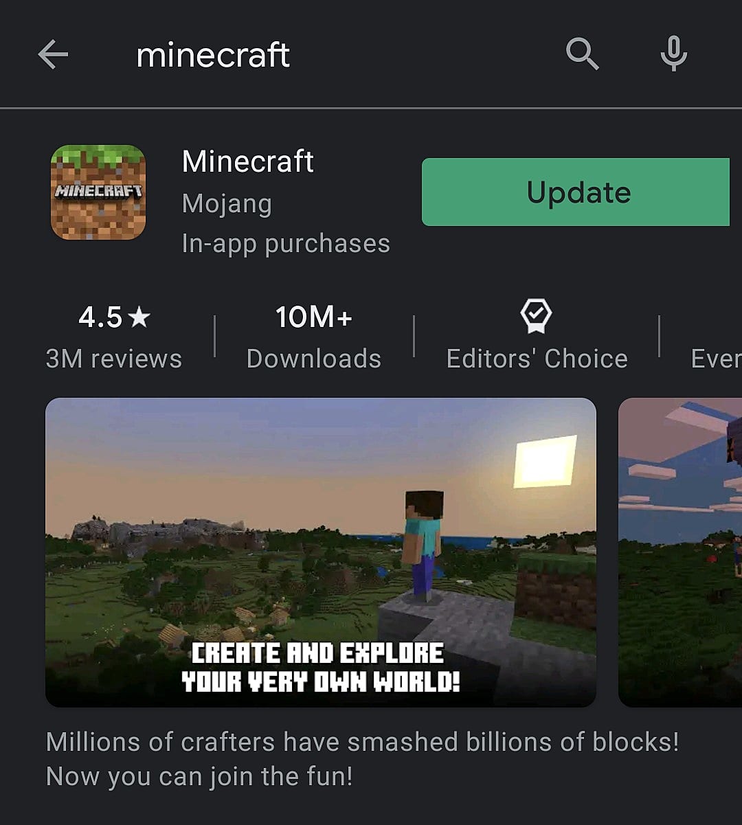 minecraft tablet outdated server