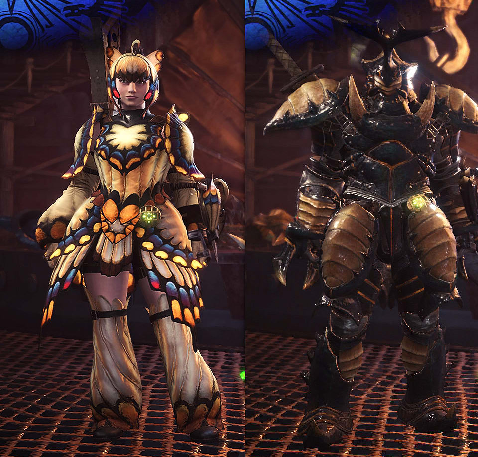 Butterfly / King Beetle Armor Sets.