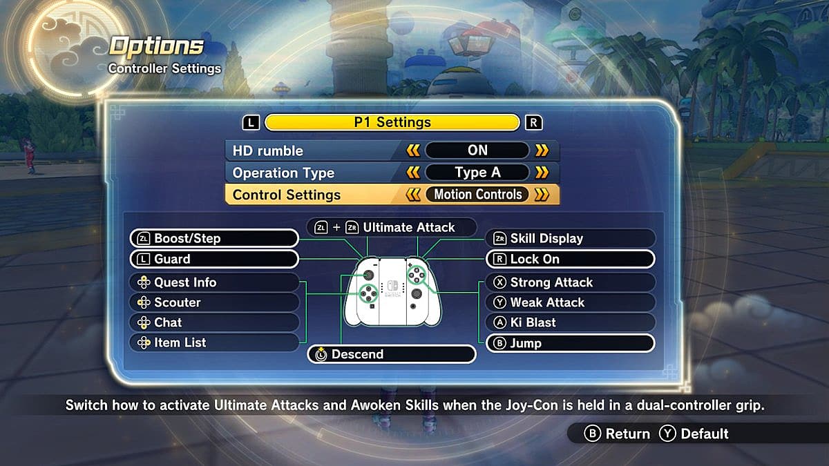 Dragon Ball Xenoverse 2 Guide How To Use Motion Controls On Nintendo Switch Dragon Ball Xenoverse 2