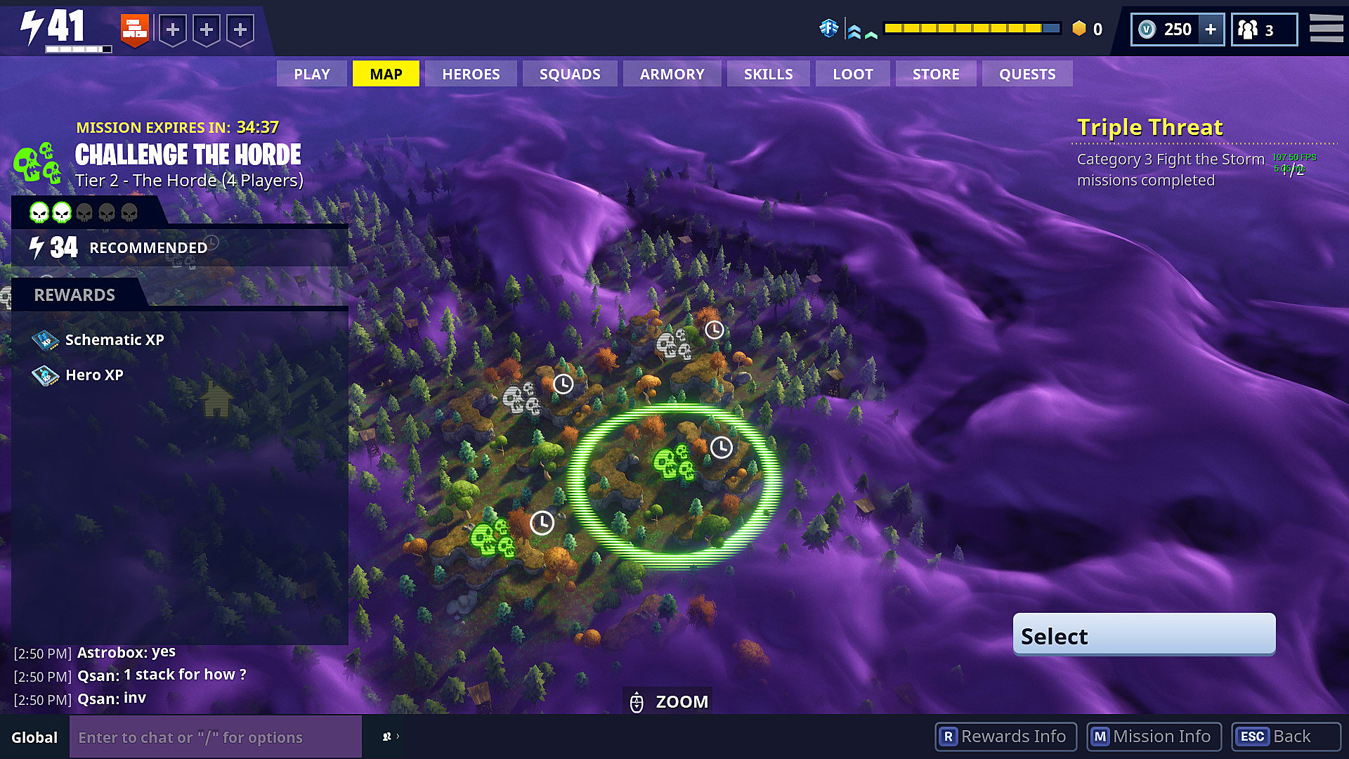 after you ve built your portable fort you can enter one of the combat zones and start fighting the horde with other three players - fortnite challenge the horde