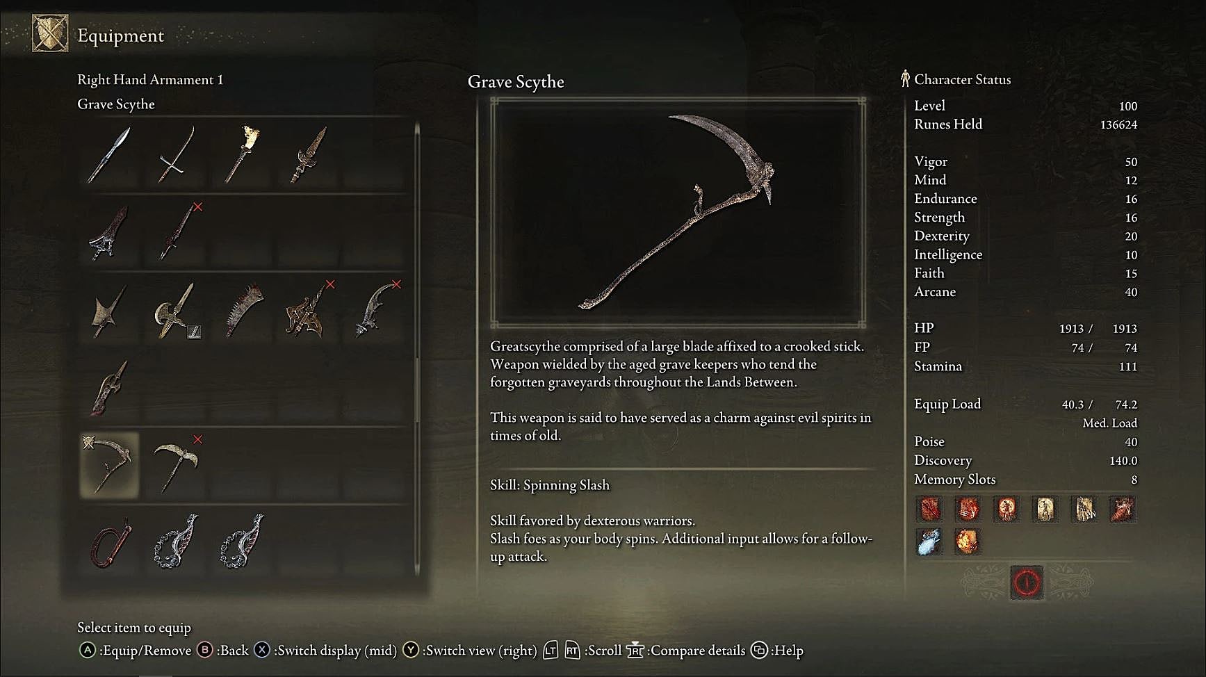 Elden Ring Where to Find the Grave Scythe & Location Elden Ring