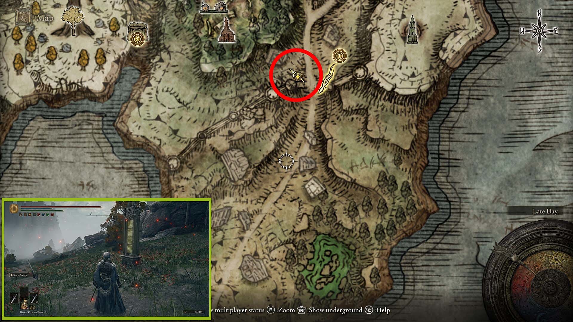 Элден ринг плачущий полуостров карта