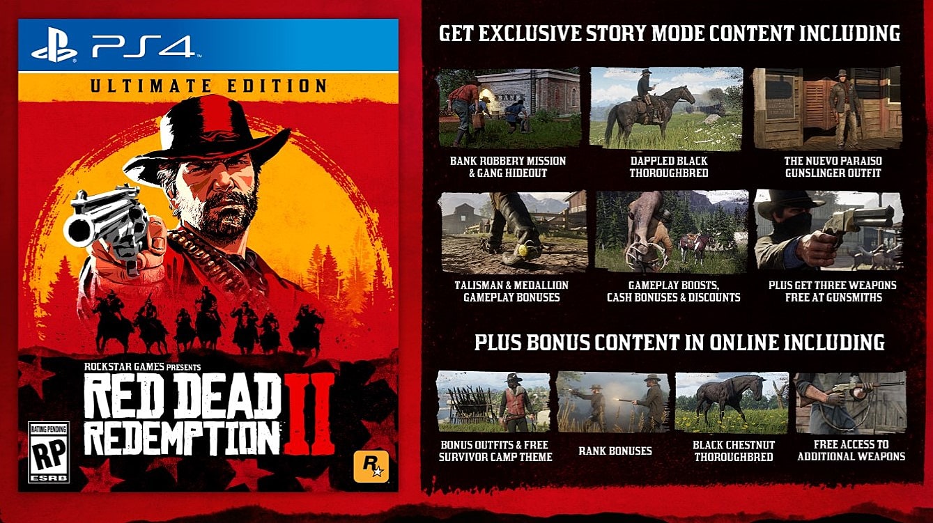 playstation 4 red dead redemption 2 pack