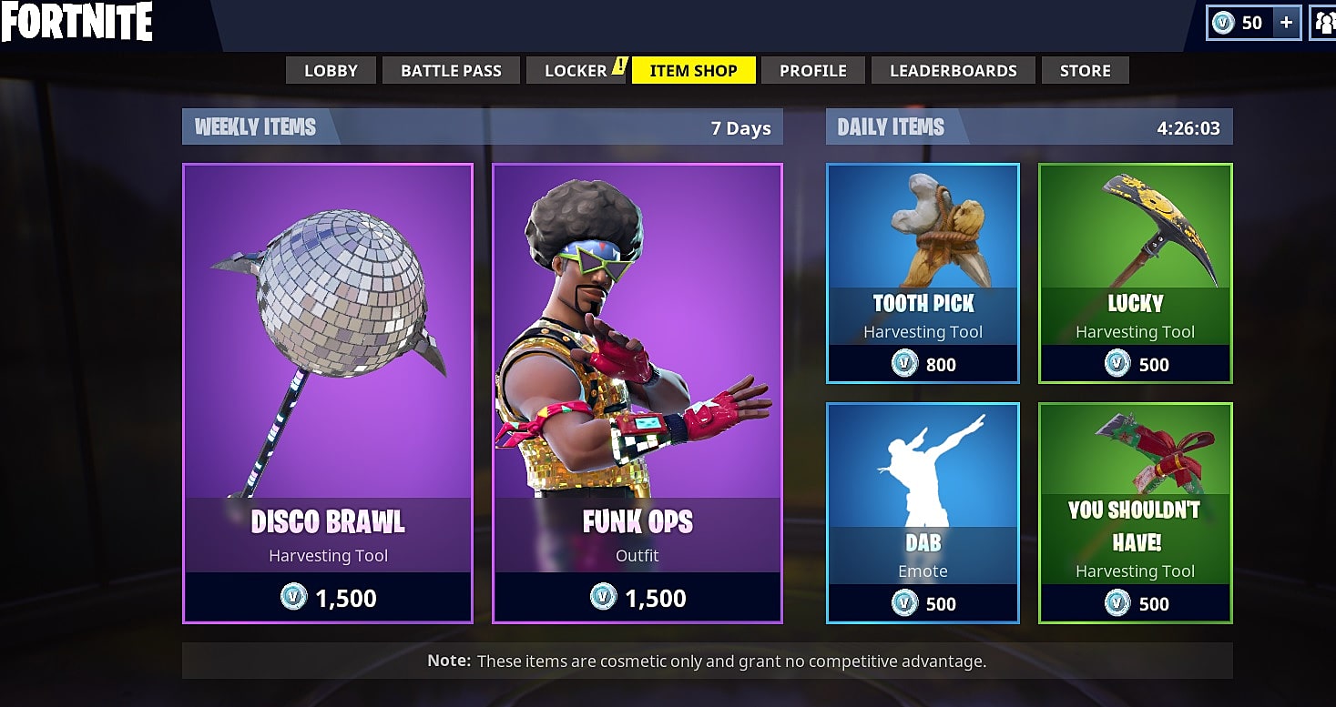 for 1 500 v bucks apiece you can get a killer fro and a freaky disco ball - loja de v bucks fortnite ps4 2019