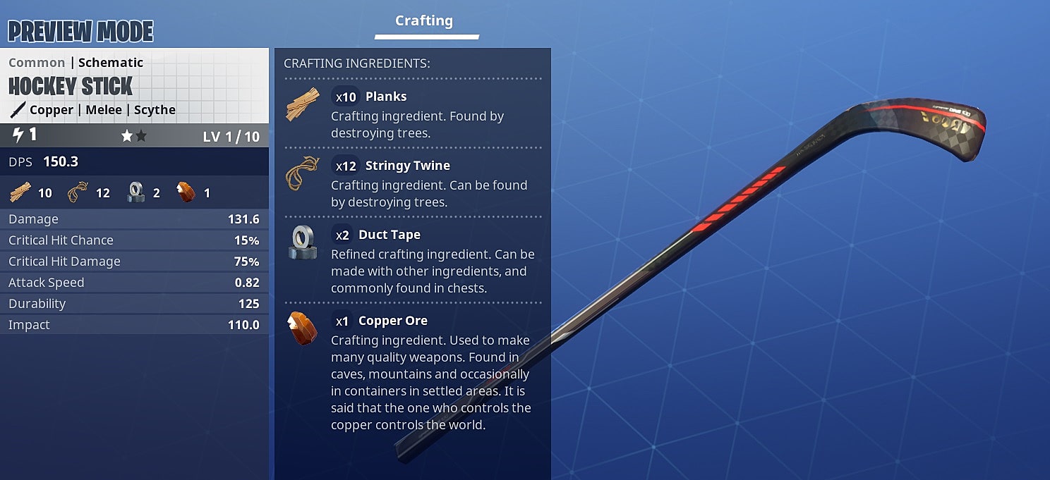 Every Weapon Starts With Copper Fortnite Fortnite Save The World Complete Weapons List Guide Fortnite