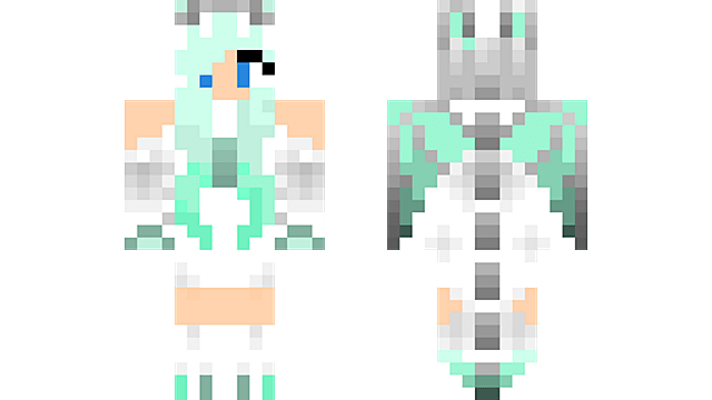 Minecraft Ice Girl Skin Aqeel George