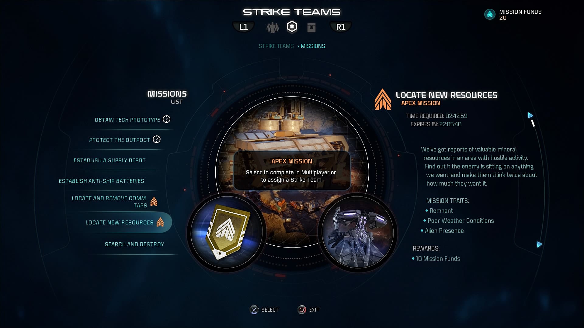 mass effect strike team missions