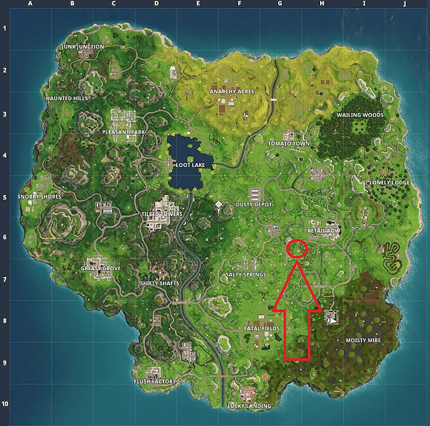 Fortnite Moisty Mire Treasure Map Guide for Week 9 | Fortnite - 884 x 875 jpeg 263kB