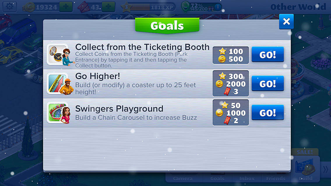 roller coaster tycoon mobile queue line center