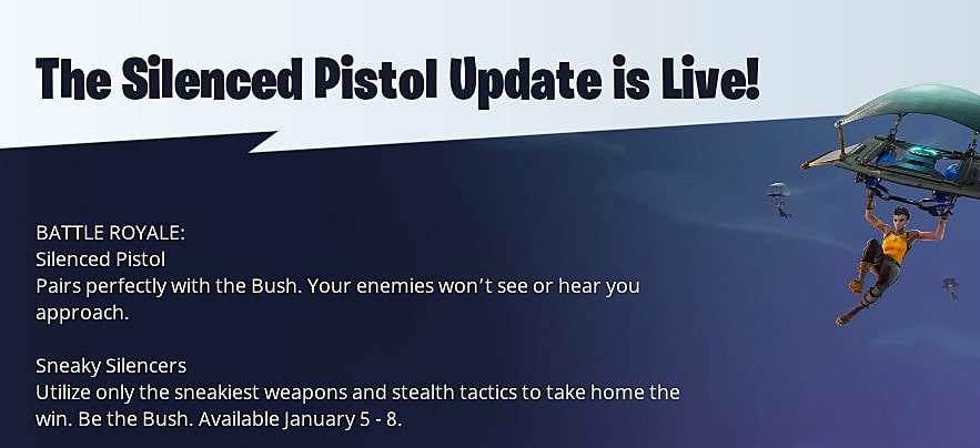 get ready to get sneaky - fortnite suppressed guns