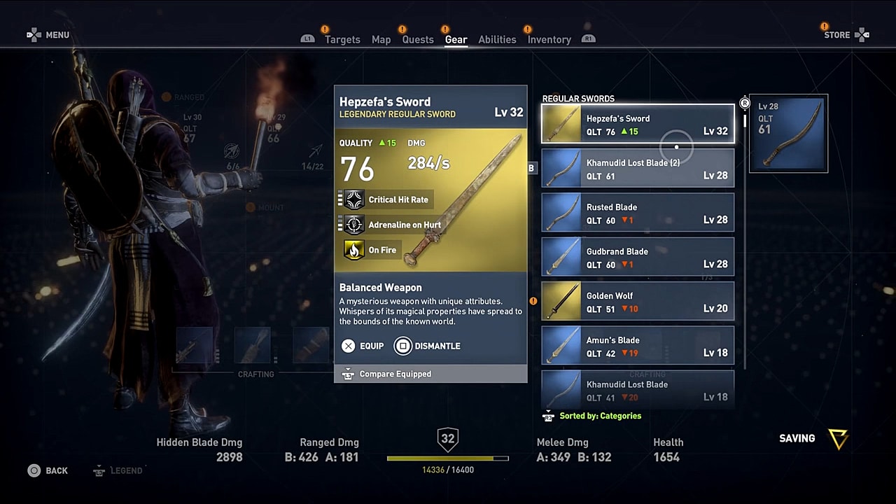 aktivering Suradam Ekspert Assassin's Creed Origins Guide: All Rare and Legendary Weapons Locations | Assassin's  Creed: Origins