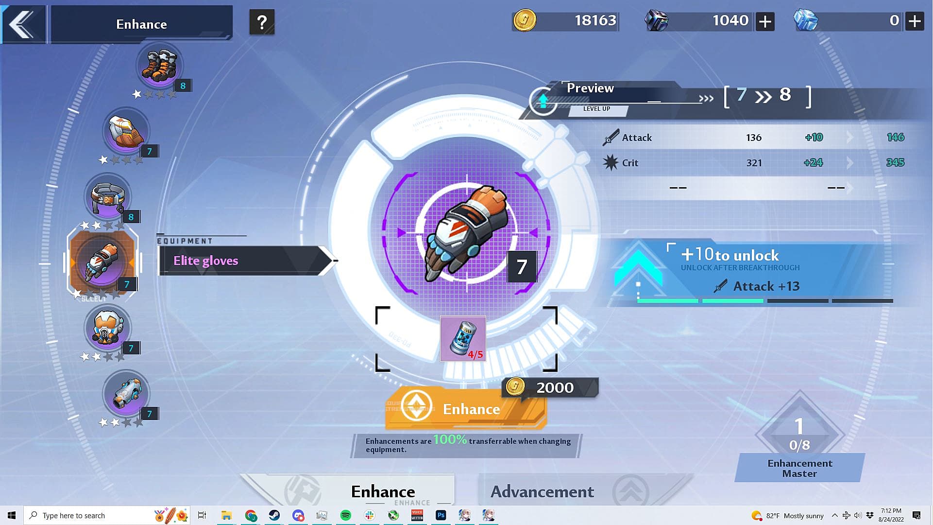 Tower of Fantasy How to Upgrade Equipment Tower of Fantasy