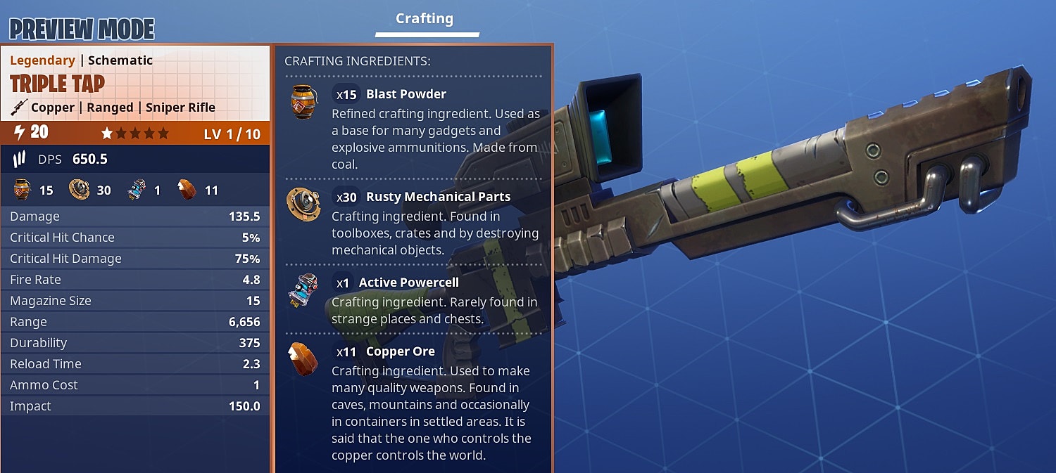 Fortnite Stw Weapons Look Rusted Fortnite Save The World Complete Weapons List Guide Fortnite