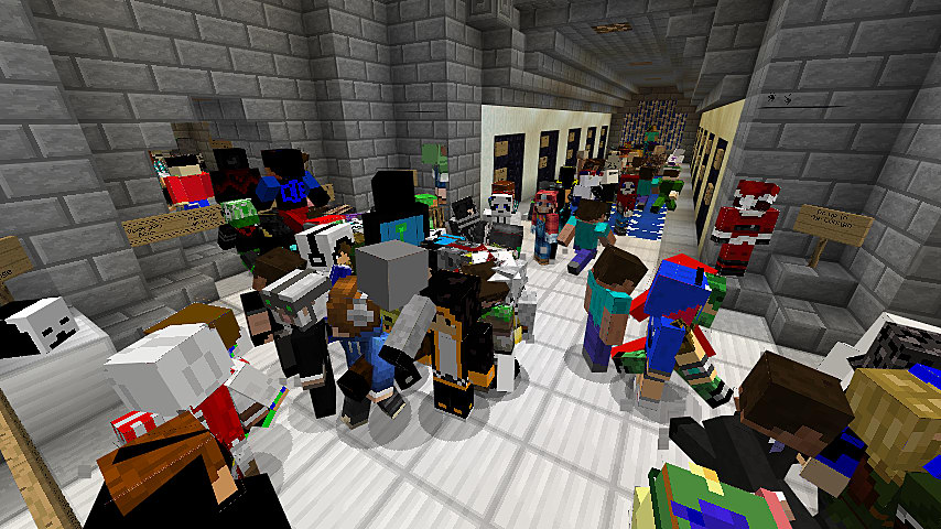 minecraft players server lobby servers cool skins steve busy transdimensional pe travel connect any tricks keep tips customizing central lobbies