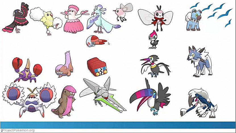 The Spriters Resource - Full Sheet View - Pokémon Sun / Moon - Alola Dex  Previews (1st Generation, Shiny)
