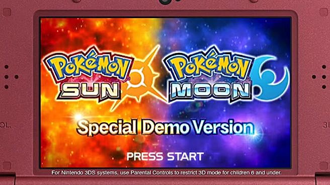 pokemon sun and moon nintendo 3ds