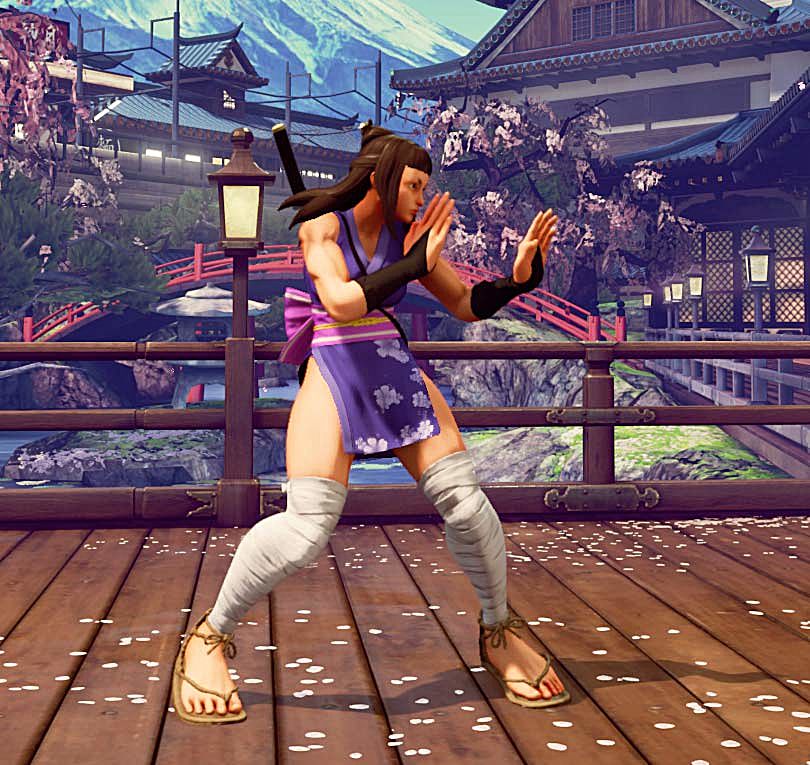 cinematic story mode, DLC character Ibuki. 