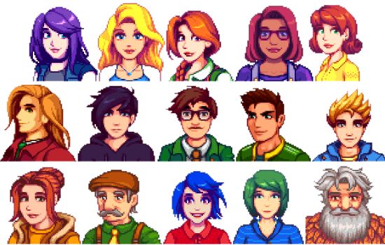 30+ Abigail Realistic Stardew Valley Characters PNG