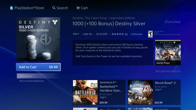 destiny 2 silver prices