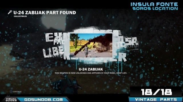 Just Cause 3  U 24 Zabijak Vintage Parts Location Guide - 35