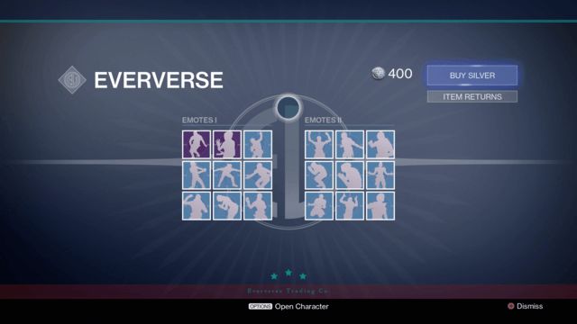 Destiny emotes cost 200 500 Silver each - 51
