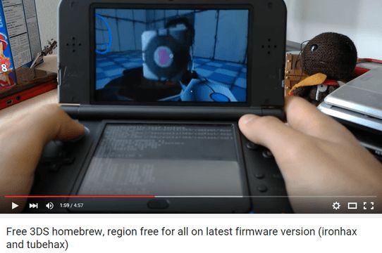 ds games on 3ds homebrew