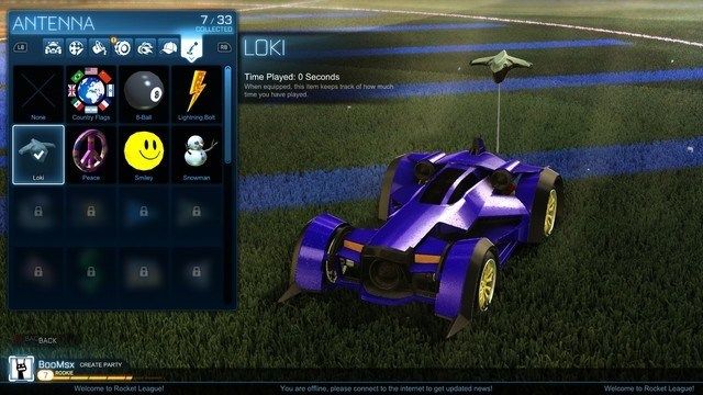 Rainbow Trail Rocket League