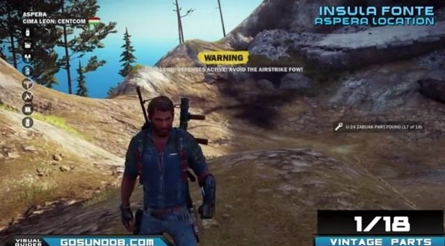 Just Cause 3  U 24 Zabijak Vintage Parts Location Guide - 53