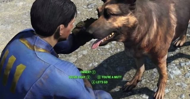 Dogmeat in Fallout 4 is based on developer's dog River | Fallout 4