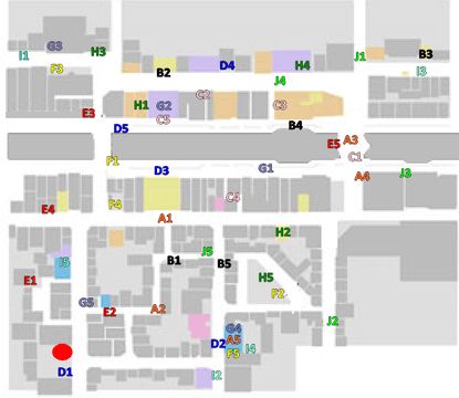 Yakuza 5 guide - Soutenbori coin locker key locations map.