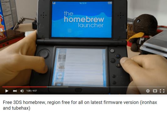 homebrew 3ds launcher freezing when you launch app