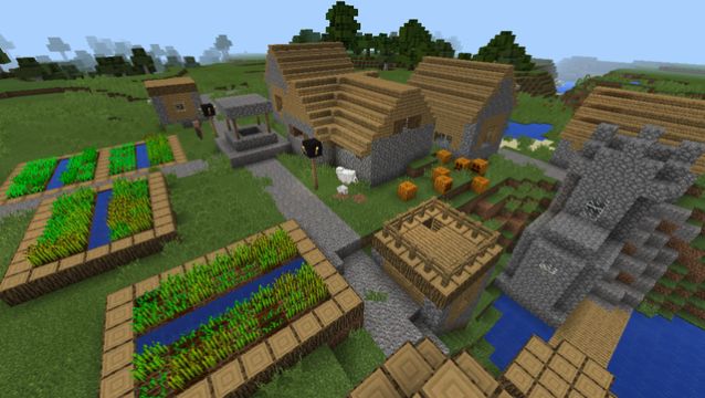 bachilleres seed spawn next to pumpkin village