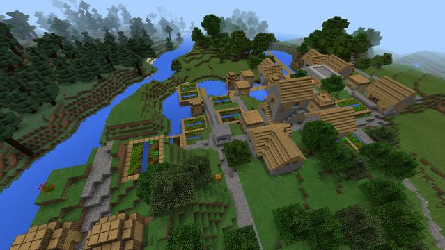 These Are The Best Minecraft Pe Village Seeds For Lazy People Minecraft Minecraft Pocket Edition
